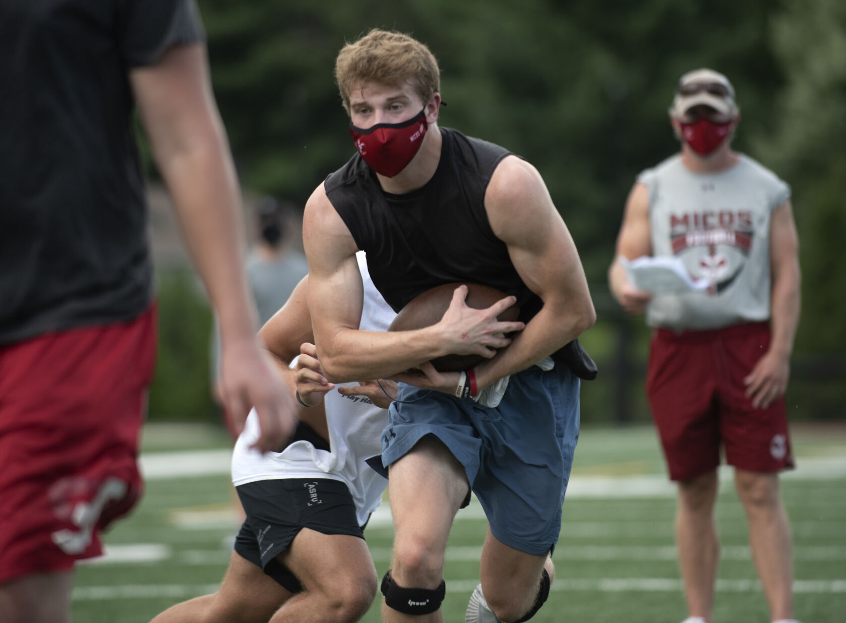 MICDS football practice